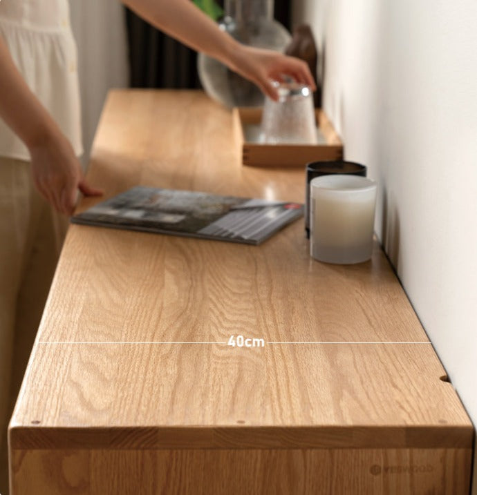 Oak Solid Wood, Solid Rubberwood Classic Sideboard