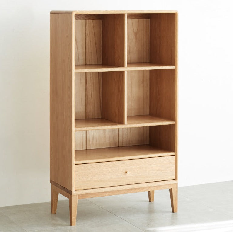 Oak Solid Wood Bookcase Bookshelf