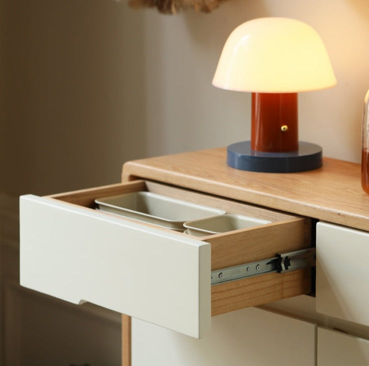 Oak Solid Wood Ultra-thin Sideboard