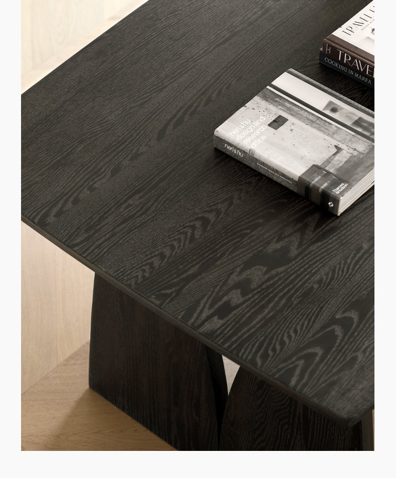 Oak Solid Wood Wabi Sabi Style Dining Table