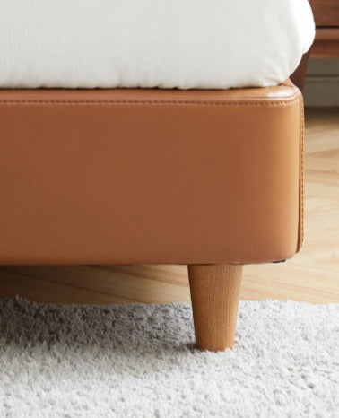 Cow leather bed