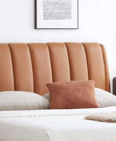 Cow leather bed