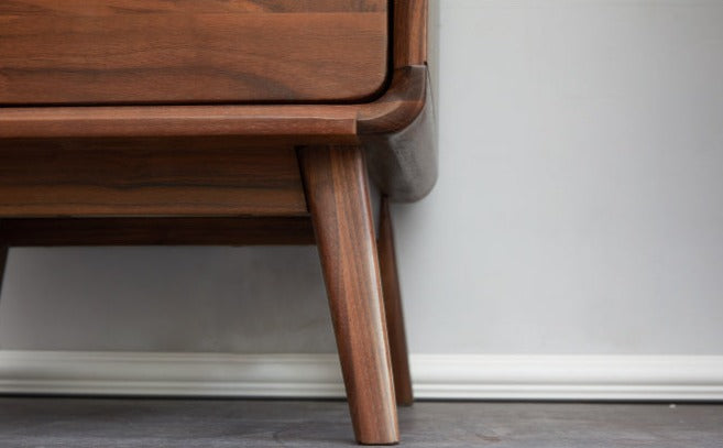 Black Walnut Solid Wood Side Cabinet