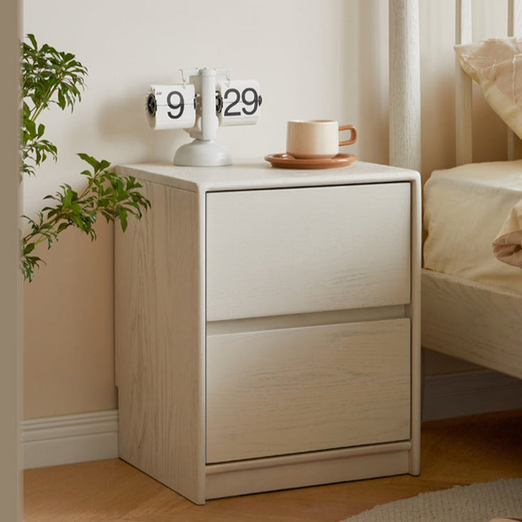 Solid Rubberwood Nightstand.