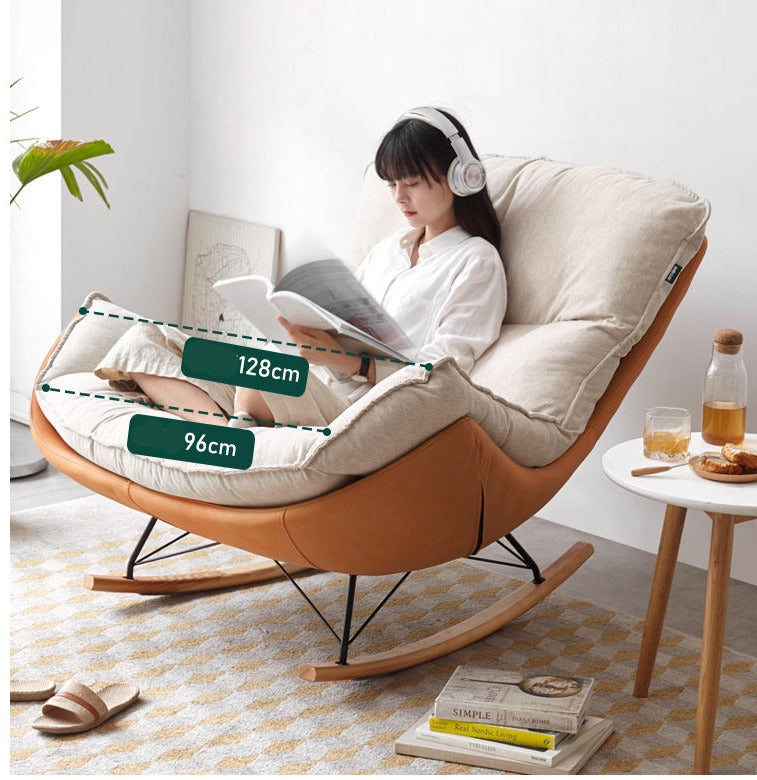 Mid Century Modern Rocking Armchair)