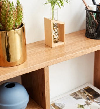 Rubberwood, Oak Solid Wood Table Shelves