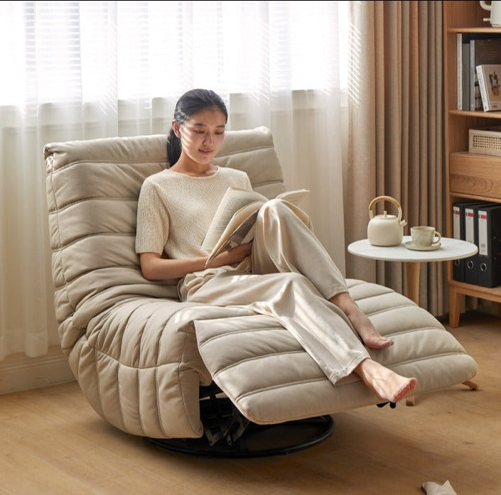 Caterpillar Rotatable Technology Fabric Lazy Chair