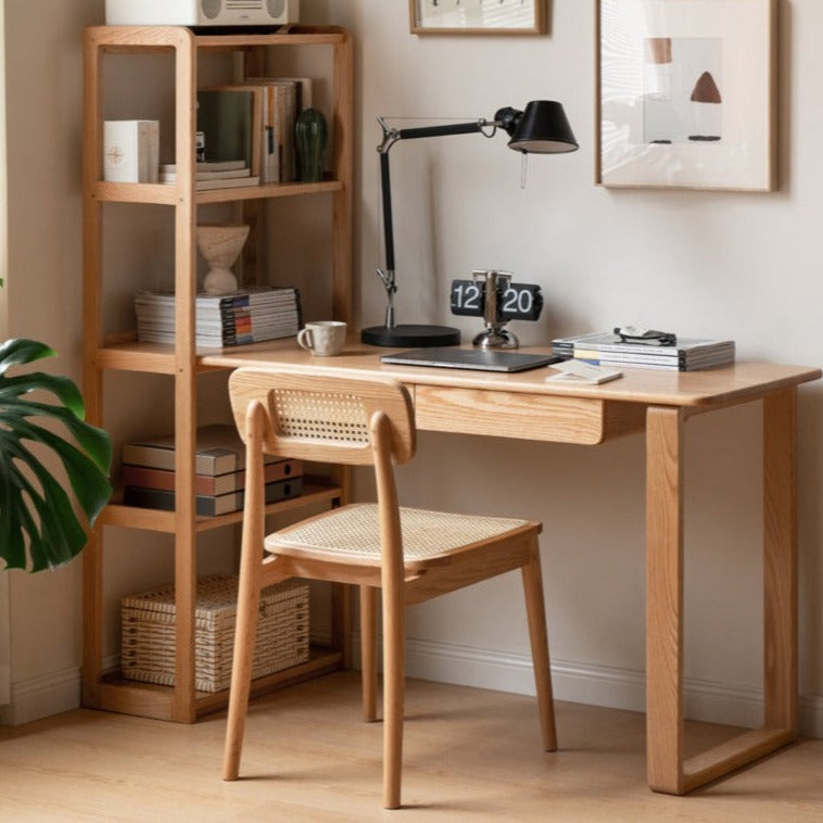 Cherry Solid Wood Retro Side Table