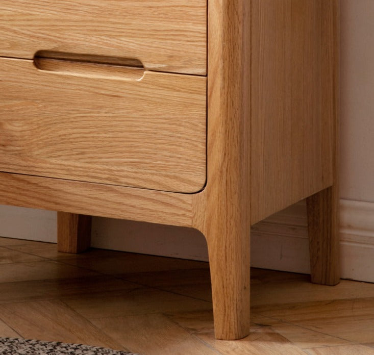 Oak solid wood Nightstand.