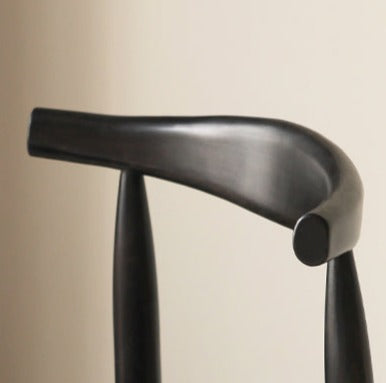 Set 4 pcs White Ash Solid Wood Horn Presidential Chair