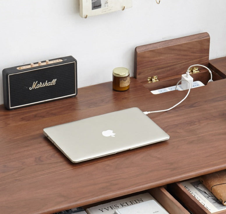 Black Walnut ,Oak, Ash, Sandalwood Solid Wood Office Desk