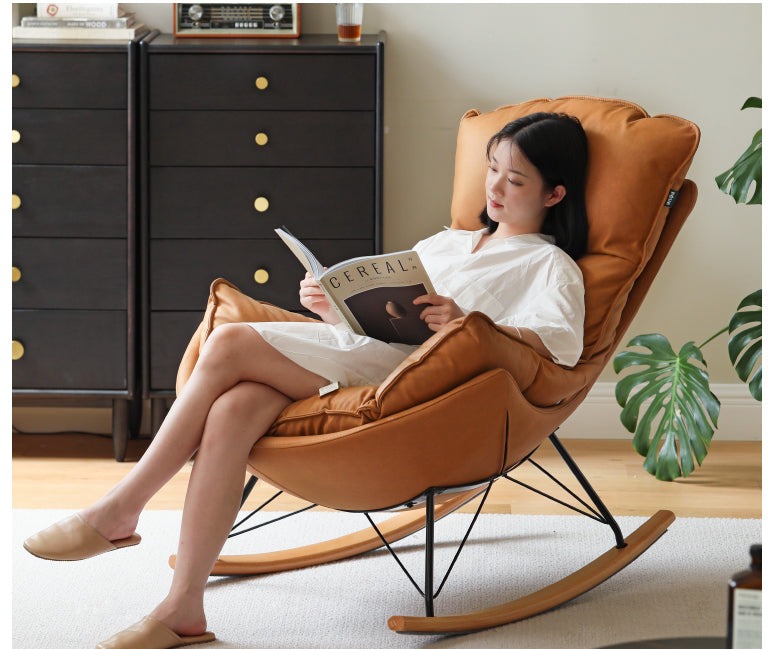 Mid Century Modern Rocking Armchair)