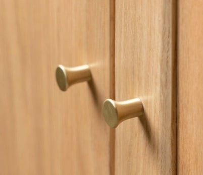 Oak Solid Wood, Solid Rubberwood Classic Sideboard