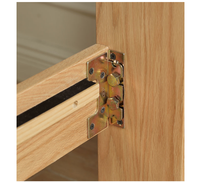 Oak, Rubberwood Solid Wood Bed - SPECIAL PRICE