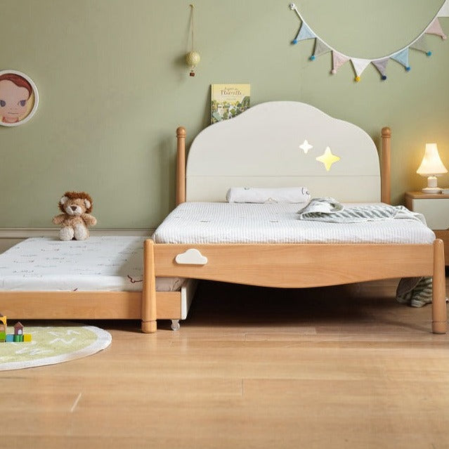 Beech solid wood Kids bed multi-functional bunk bed<