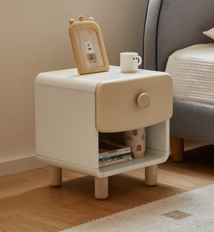 Kids nightstand birch solid wood l