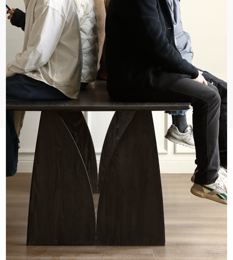 Oak Solid Wood Wabi Sabi Style Dining Table