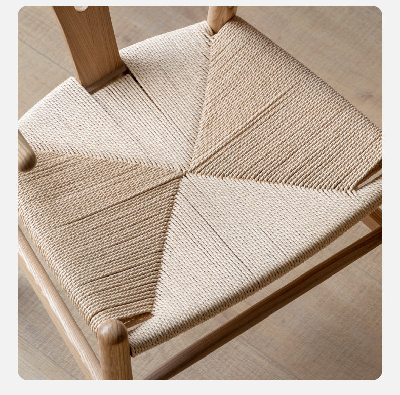 Ash Solid Wood Rope Wishbone Chair
