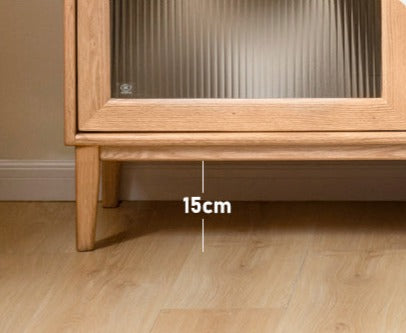 Oak Solid Wood Rock Board Modern Dining Sideboard