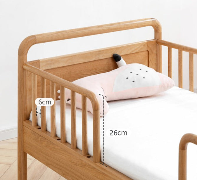 Oak Solid Wood Multi-functional Toddler Bed
