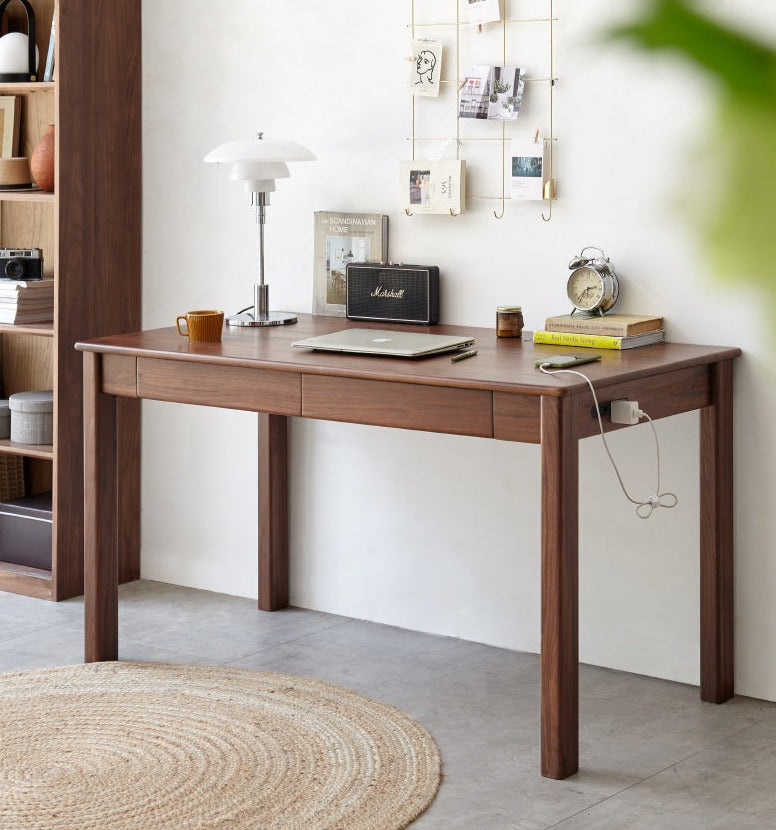 Black Walnut ,Oak, Ash, Sandalwood Solid Wood Office Desk