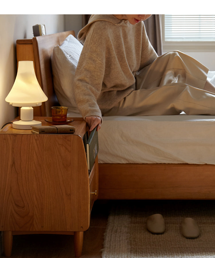 Cherry Solid Wood Nightstand.
