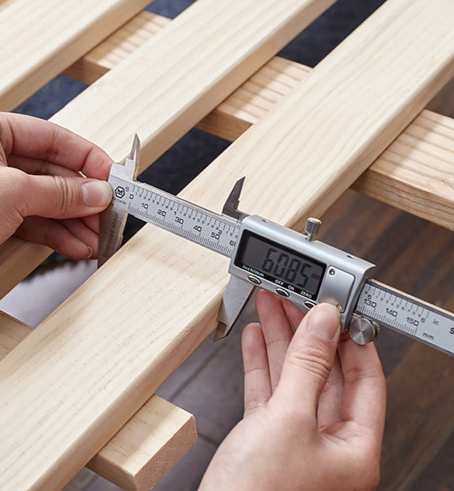Oak, Rubberwood Solid Wood Bed - SPECIAL PRICE