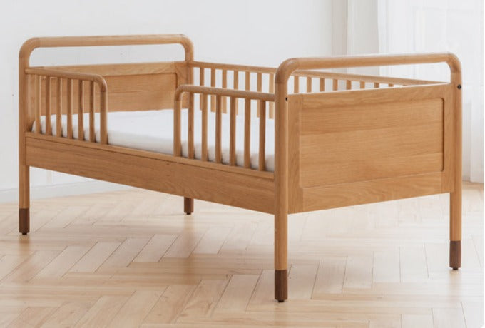 Oak Solid Wood Multi-functional Toddler Bed