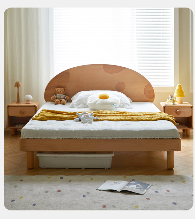 Beech Solid Wood Kids Nightstand