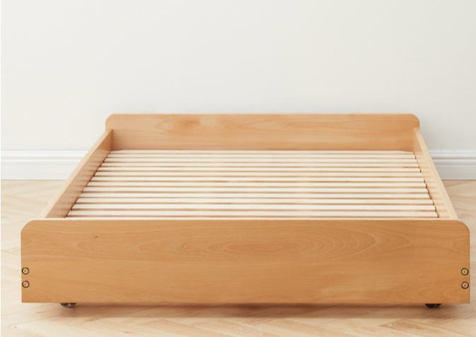 Beech Solid wood Space-saving bunk bed , mother's helper bed<