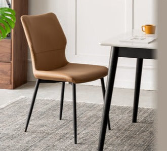Oak Solid Wood Round Nordic Dining Table With Rock Slab Surface