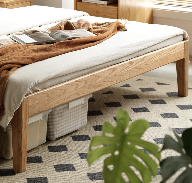 Oak Solid Wood with LED Light Bed