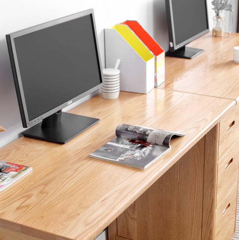 Bookshelve and double desk