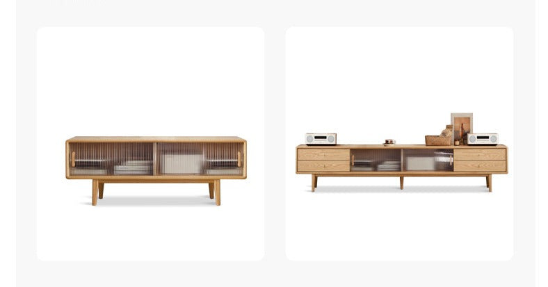 Oak, Beech, Rubber Solid Wood TV Stand