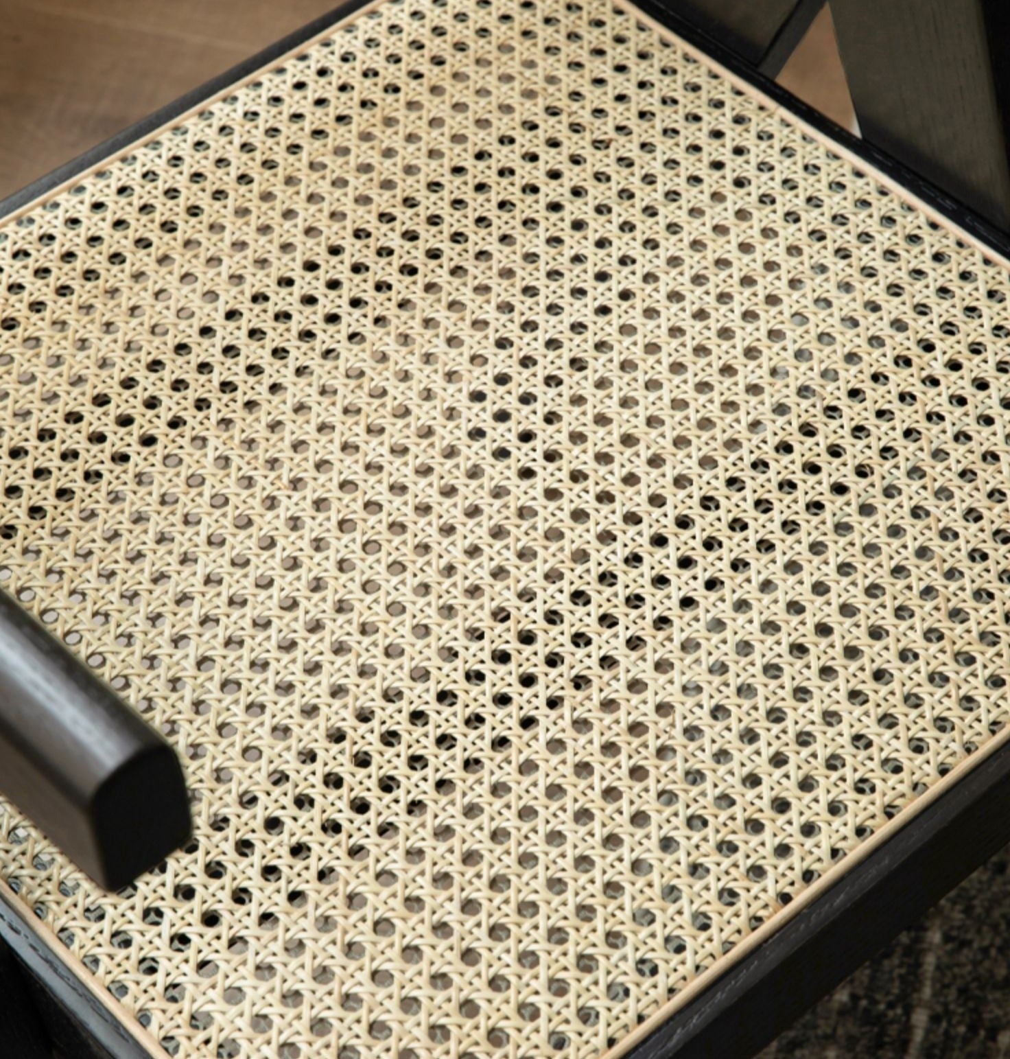 Ash, Cherry, Oak Solid Wood Rattan Smoked Chair