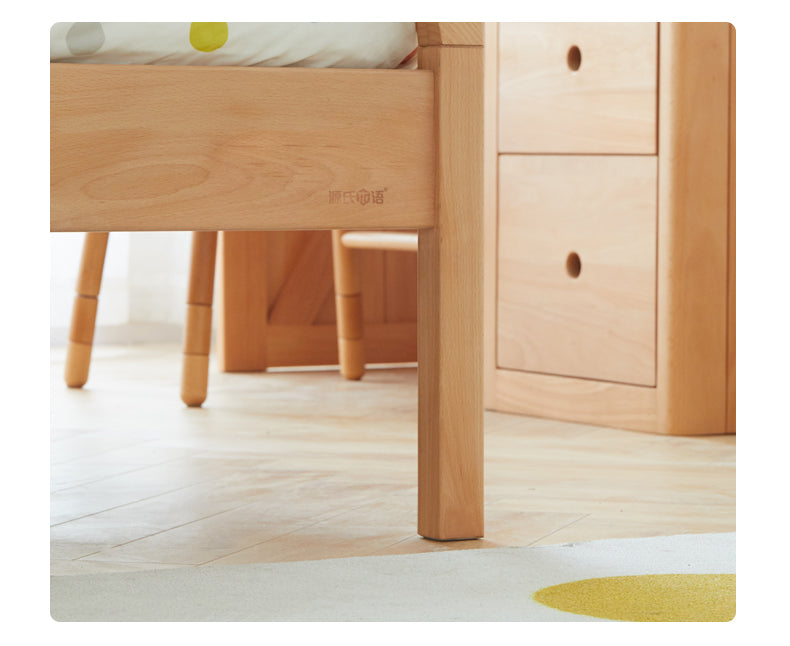 Beech Solid wood Space-saving bunk bed , mother's helper bed<