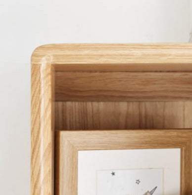 Oak Solid Wood Bookcase Bookshelf