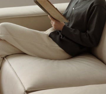 Luxury Сow Leather Sofa, Technical Fabric Sofa.