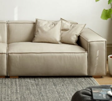 Luxury Сow Leather Sofa, Technical Fabric Sofa.