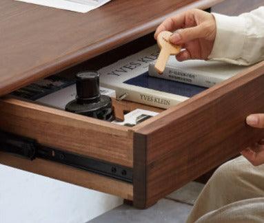 Black Walnut ,Oak, Ash, Sandalwood Solid Wood Office Desk