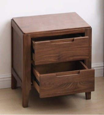 Oak Solid Wood Nordic Style Nightstand.