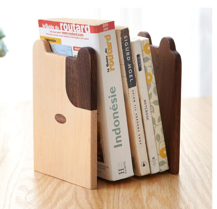 Solid Wood Book Creative Dog Bear Book Clip