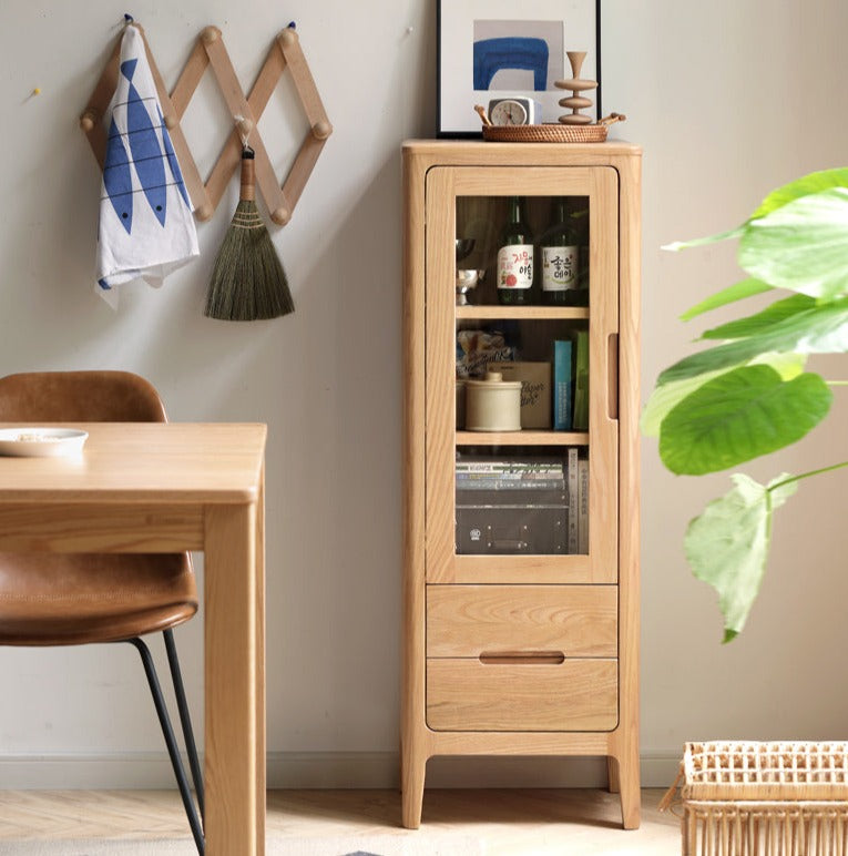 Oak Solid Wood Nordic Side Cabinet