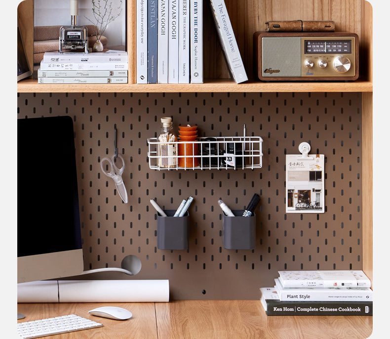 Oak Solid Wood L-shaped Corner Office Desk