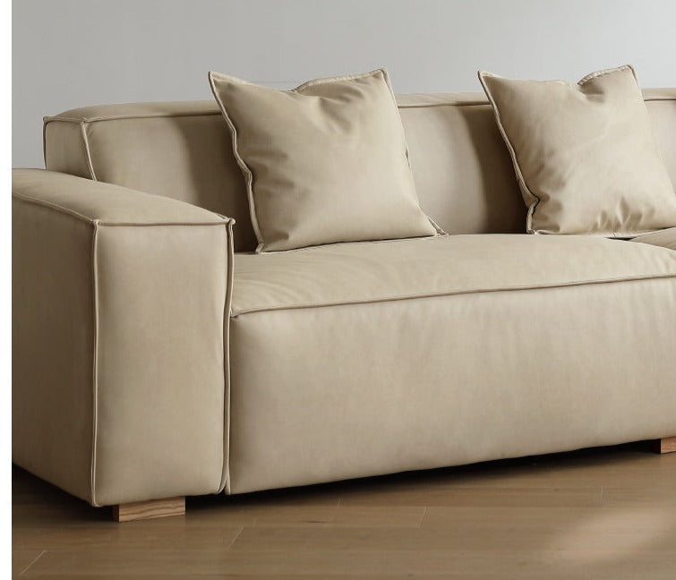 Luxury Сow Leather Sofa, Technical Fabric Sofa.