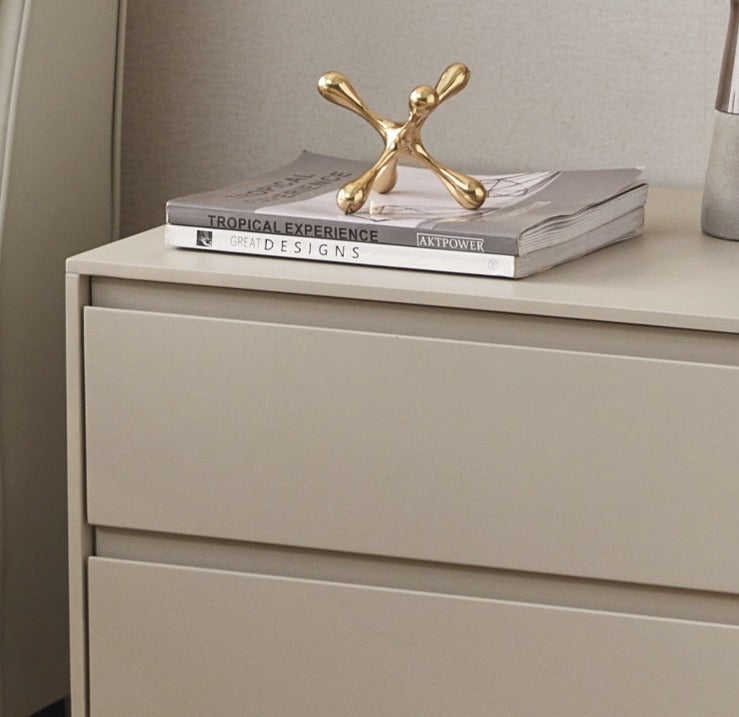Poplar, Oak Solid Wood Nightstand.