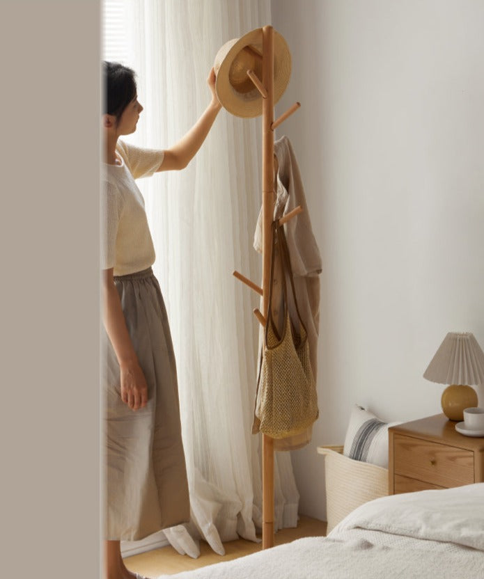 Beech, Ash Solid Wood Clothes Hanger Rack