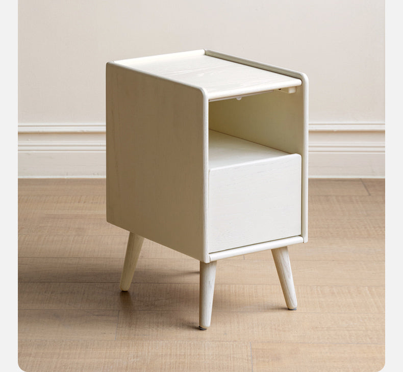 Solid Rubberwood Nightstand.