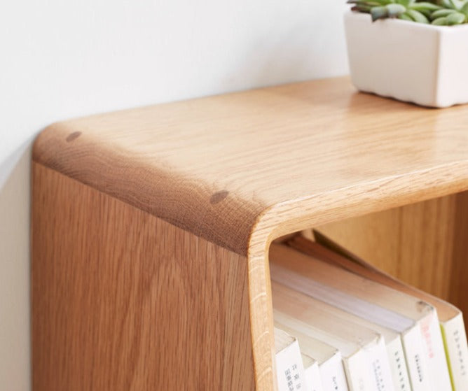 Oak Solid Wood Side Cabinet Combination.
