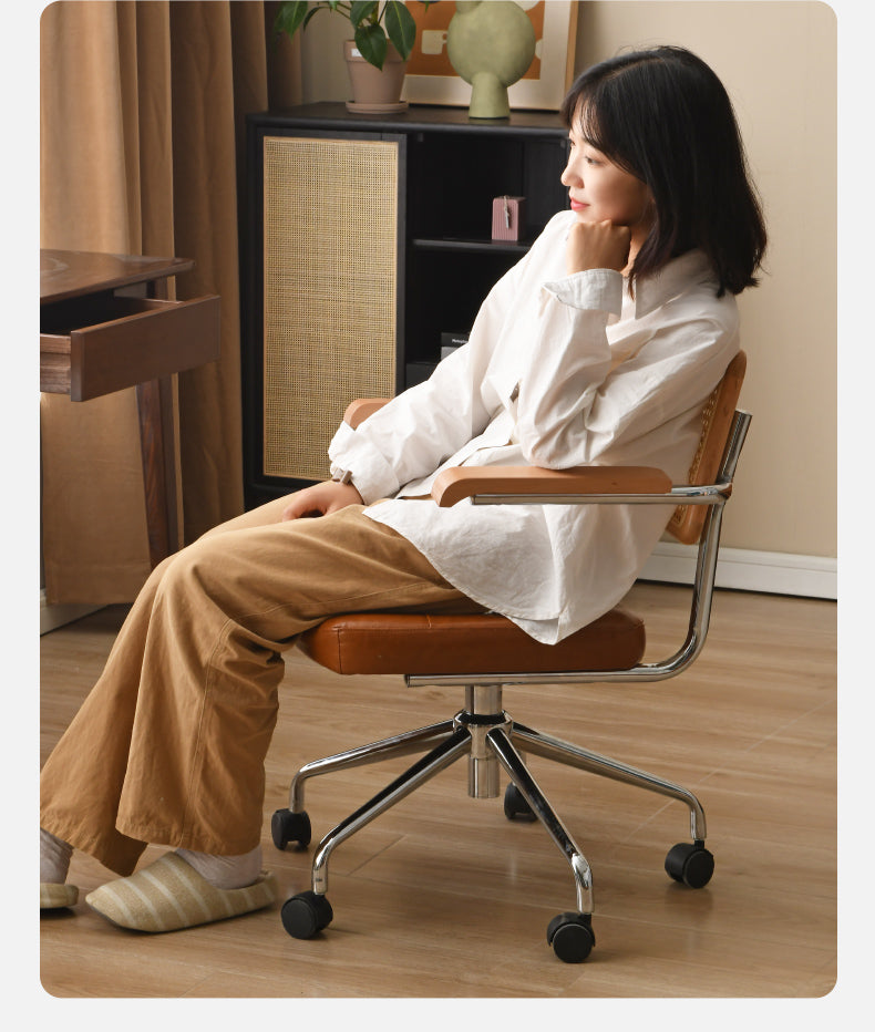 Rattan Leisure Lift Office Chair